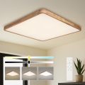 BRILAGI - LED stropno svjetlo s mogućnošću prigušivanja WOODLINE SQUARE LED/180W/230V 3000-6000K hrast 100x100 cm + daljinsko upravljanje