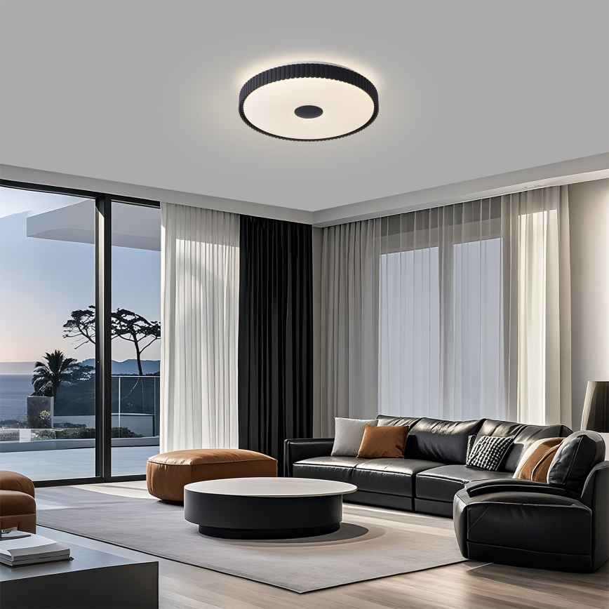 Brilagi - LED stropno svjetlo CORVO s prigušivanjem LED/72W/230V 3000-6000K crno, prom. 50 cm + daljinski upravljač