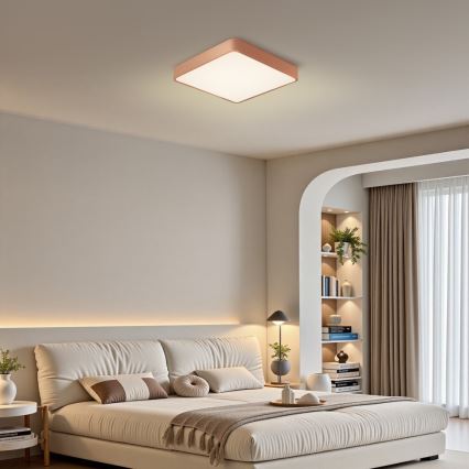 BRILAGI - LED prigušivo stropno svjetlo POOL SQUARE LED/48W/230V 3000-6000K 50x50 cm brončana + daljinsko upravljanje