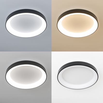 Brilagi - LED prigušivo stropno svjetlo FALCON II LED/99W/230V 3000-6500K promjer 60 cm crno + daljinski upravljač