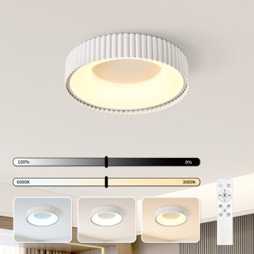 Brilagi - LED stropno svjetlo s prigušivanjem FALCON MODERN LED/30W/230V 3000-6000K 40 cm bijela + daljinski upravljač