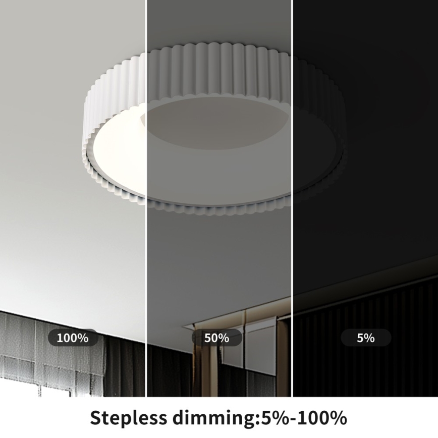 BRILAGI - LED zatemnjivo stropno svjetlo FALCON MODERN LED/30W/230V 3000-6000K Ø 40 cm bijela + daljinski upravljač