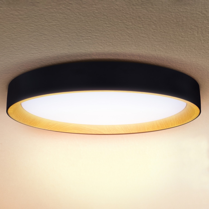 Brilagi - LED stropno svjetlo s prigušivanjem LARIOS LED/72W/230V 3000-6500K crno, promjer 59 cm + daljinski upravljač