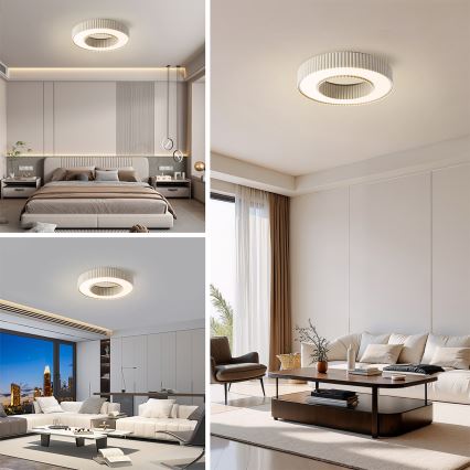 Brilagi - stropna LED svjetiljka LUMIX s mogućnošću prigušivanja LED/48W/230V 3000-6000K bež, promjera 50 cm + daljinski upravljač