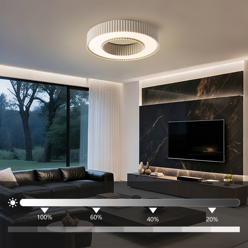 Brilagi - stropna LED svjetiljka LUMIX s mogućnošću prigušivanja LED/48W/230V 3000-6000K bež, promjera 50 cm + daljinski upravljač