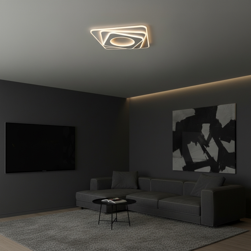 BRILAGI - LED stropno svjetlo s mogućnošću prigušivanja MODERN LED/100W/230V 3000-6000K 48x48 cm + daljinski upravljač