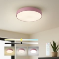 Brilagi - LED stropno svjetlo s prigušivanjem POOL LED/36W/230V 3000-6000K promjer 30 cm ružičasta + daljinski upravljač