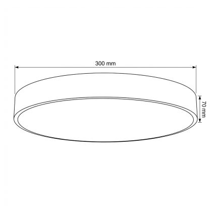 Brilagi - LED prigušivo stropno svjetlo POOL LED/36W/230V 3000-6000K Ø 30 cm bež + daljinsko upravljanje