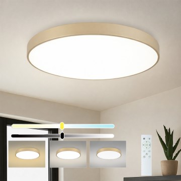 Brilagi - LED stropno svjetlo s prigušivanjem POOL SMART LED/100W/230V 3000-6000K 80 cm bež Wi-Fi Tuya + daljinski upravljač