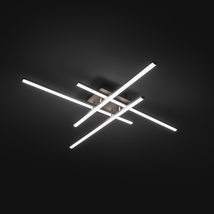 Brilagi - LED stropna svjetiljka STRIPES LED/37W/230V 68x68 cm srebrna