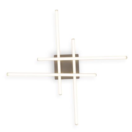 Brilagi - LED stropna svjetiljka STRIPES LED/37W/230V 68x68 cm srebrna