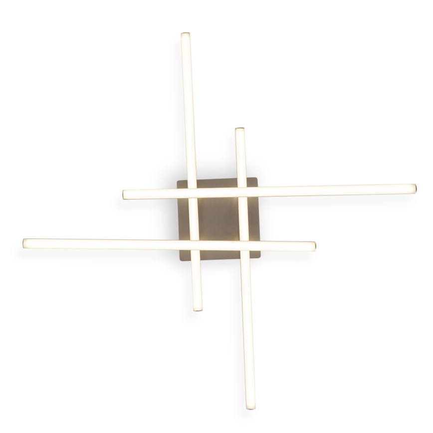 Brilagi - LED stropna svjetiljka STRIPES LED/37W/230V 68x68 cm srebrna