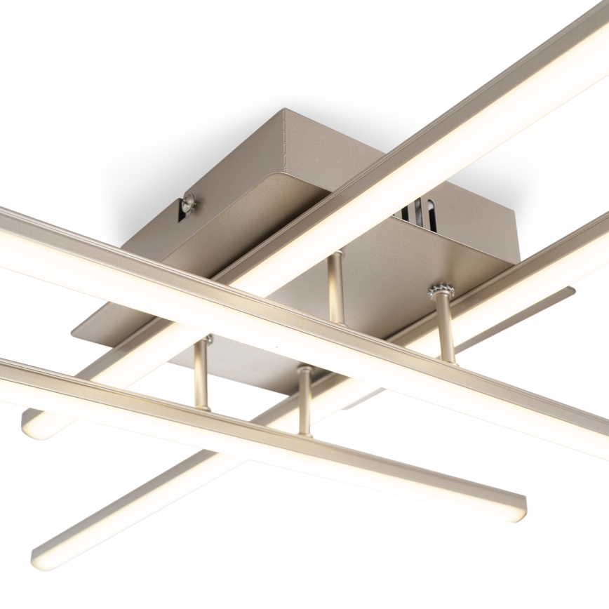 Brilagi - LED stropna svjetiljka STRIPES LED/37W/230V 68x68 cm srebrna