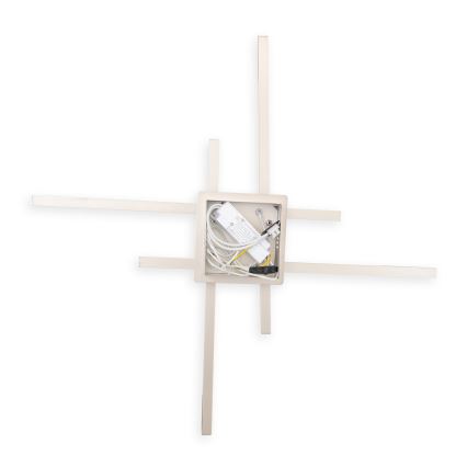 Brilagi - LED stropna svjetiljka STRIPES LED/37W/230V 68x68 cm srebrna