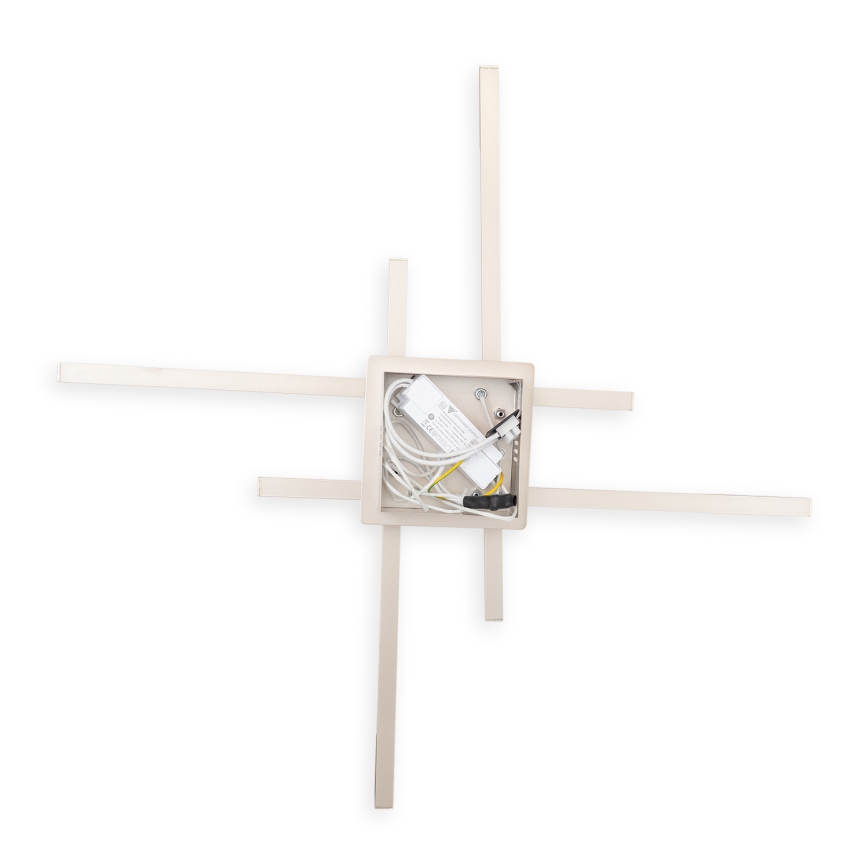 Brilagi - LED stropna svjetiljka STRIPES LED/37W/230V 68x68 cm srebrna