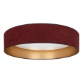 Brilagi - LED stropno svjetlo VELVET SIMPLE LED/24W/230V 4000K Ø 45 cm bordo/zlatno