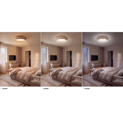 Brilagi - LED stropno svjetlo VELVET VARI LED/24W/230V 3000/4000/6500K Ø 45 cm u bež boji