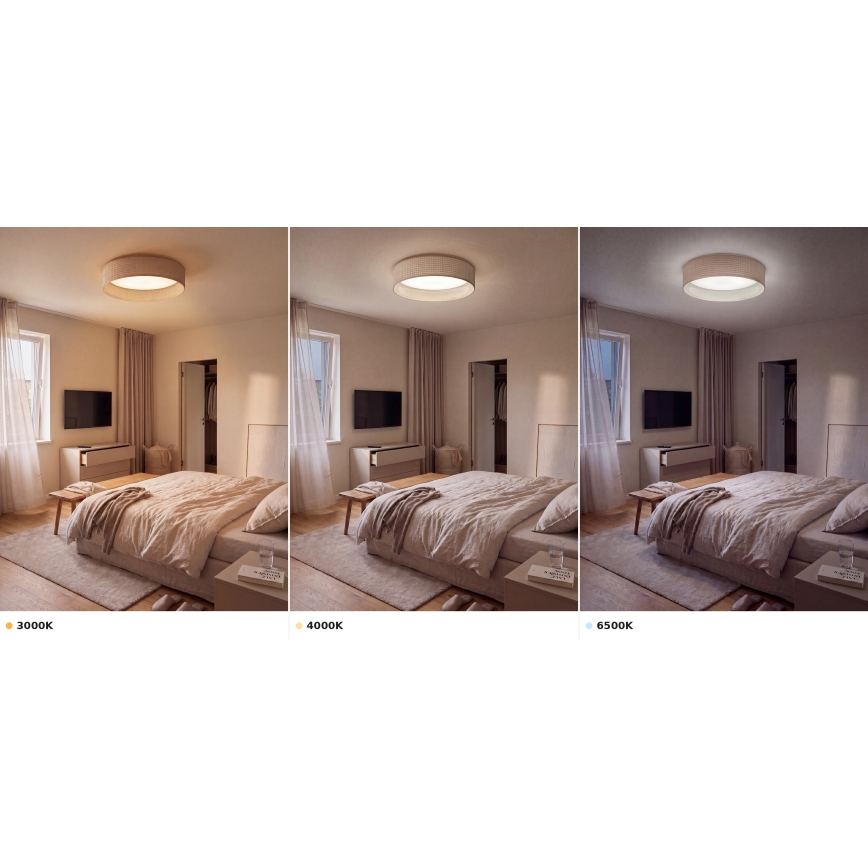 Brilagi - LED stropno svjetlo VELVET VARI LED/24W/230V 3000/4000/6500K Ø 45 cm u bež boji