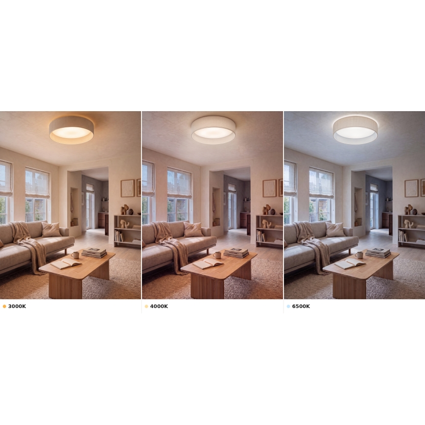 Brilagi - LED stropna svjetiljka VELVET VARI LED/24W/230V 3000/4000/6500K Ø 45 cm krem