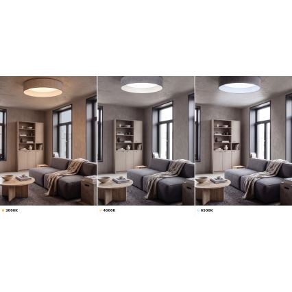 Brilagi - LED stropno svjetlo VELVET VARI LED/24W/230V 3000/4000/6500K Ø 45 cm sivo