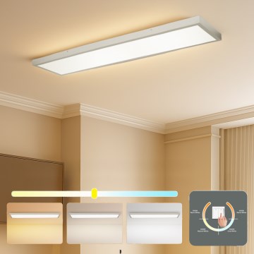Brilagi - LED stropno svjetlo za kupaonicu FRAME LED/50W/230V 3000/4000/6000K 120x30 cm IP44 srebrno