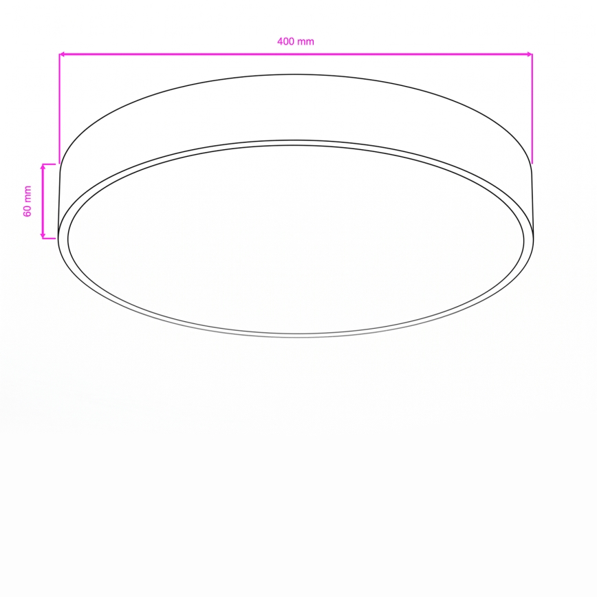 Brilagi - LED stropno svjetlo za kupaonicu POOL LED/36W/230V 3000/4000/5500K promjer 40 cm IP54 brončano