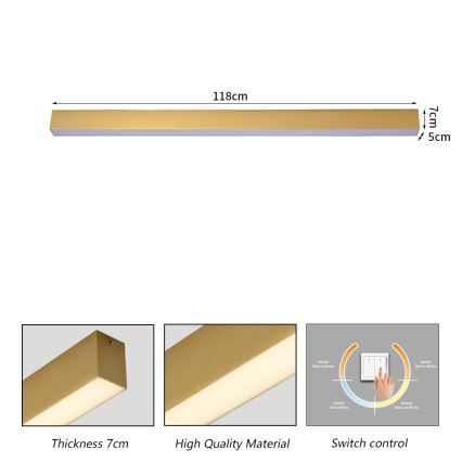 Brilagi - LED stropno svjetlo za kupaonicu SLEEKLINE LED/40W/230V 3000/4500/6000K zlatna IP44