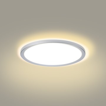 Brilagi - LED stropno svjetlo za kupaonicu ULTRA SLIM LED/18W/230V Ø 30 cm srebrna IP54
