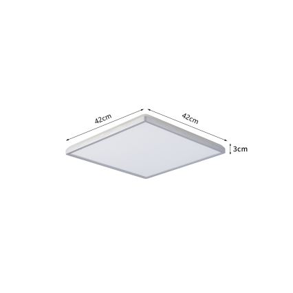 Brilagi - LED kupaonsko stropno svjetlo ULTRA SLIM LED/24W/230V 42x42 cm srebrno IP54
