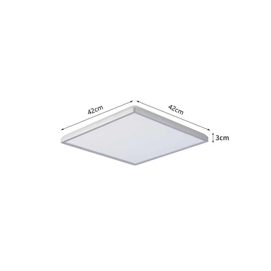Brilagi - LED kupaonsko stropno svjetlo ULTRA SLIM LED/24W/230V 42x42 cm srebrno IP54