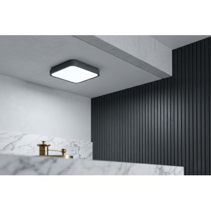BRILAGI - LED stropno svjetlo za kupaonicu ZENNA LED/24W/230V 34,5x34,5 cm IP44 antracit