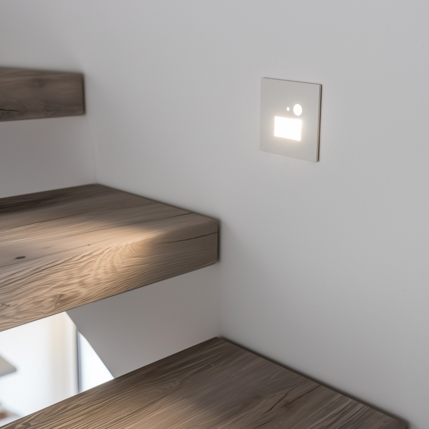 Brilagi - LED Stubišna svjetiljka sa senzorom pokreta JACK LED/1,5W/230V 3000K/4000K/6500K bijela