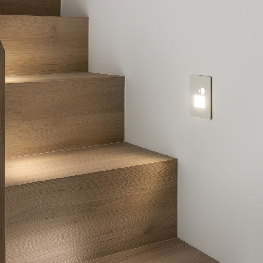 Brilagi - LED Stubišna svjetiljka sa senzorom pokreta JACK LED/1,5W/230V 3000K/4000K/6500K bijela