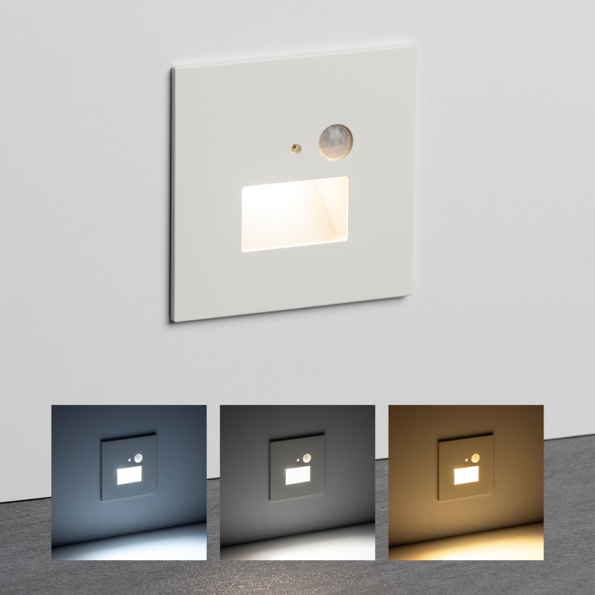 Brilagi - LED Stubišna svjetiljka sa senzorom pokreta JACK LED/1,5W/230V 3000K/4000K/6500K bijela