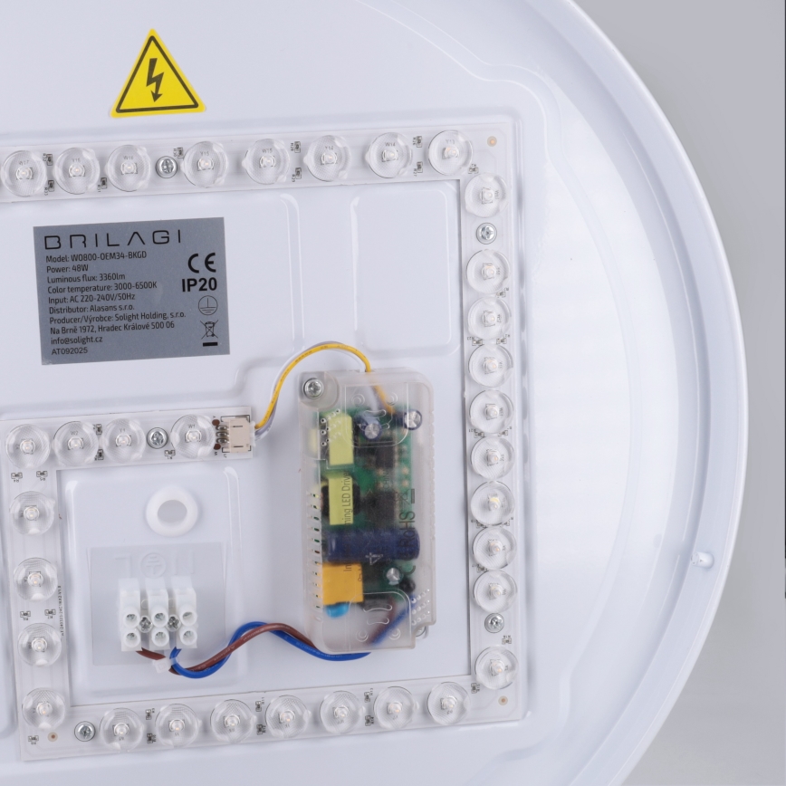 Brilagi - LED prigušivo stropno svjetlo ALVA LED/48W/230V 3000-6500K Ø 51 cm crno + daljinski upravljač