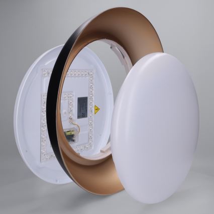Brilagi - LED prigušivo stropno svjetlo ALVA LED/48W/230V 3000-6500K Ø 51 cm crno + daljinski upravljač