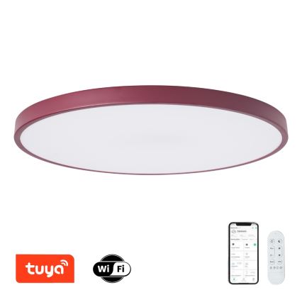 Brilagi - LED svjetiljka s prigušivanjem POOL SMART LED/128W/230V Ø 100 cm Wi‑Fi Tuya + daljinsko upravljanje bordo