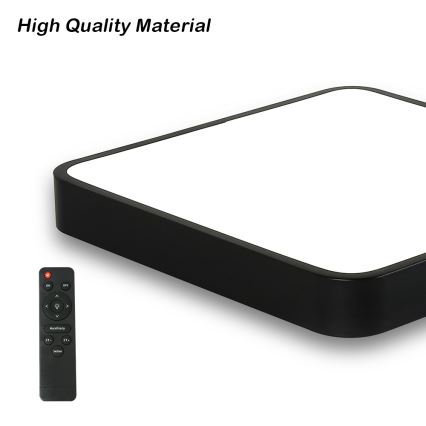 Brilagi - LED stropna svjetiljka s prigušivanjem POOL SQUARE LED/48W/230V 3000-6000K 50x50 cm crna + daljinski upravljač