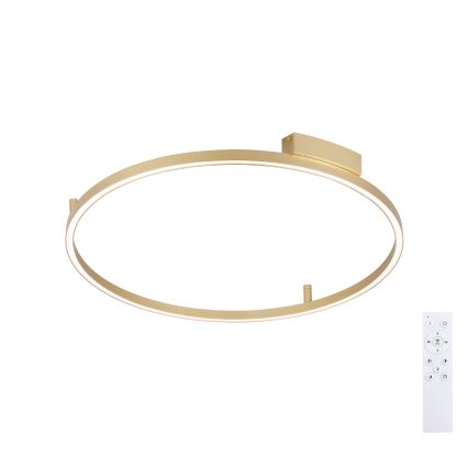 Brilagi - LED prigušivo stropno svjetlo PORTOFINO LED/60W/230V 3000-6000K Ø 80 cm zlatno + daljinski upravljač