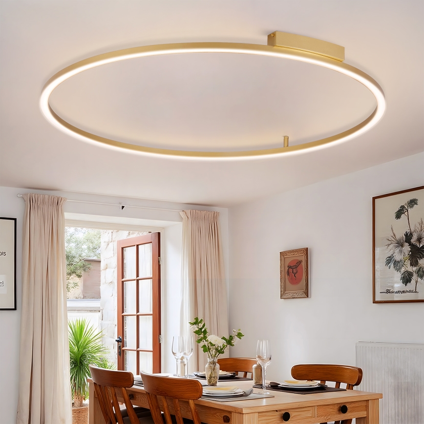Brilagi - LED prigušivo stropno svjetlo PORTOFINO LED/85W/230V 3000-6000K Ø 120 cm zlatno + daljinski upravljač