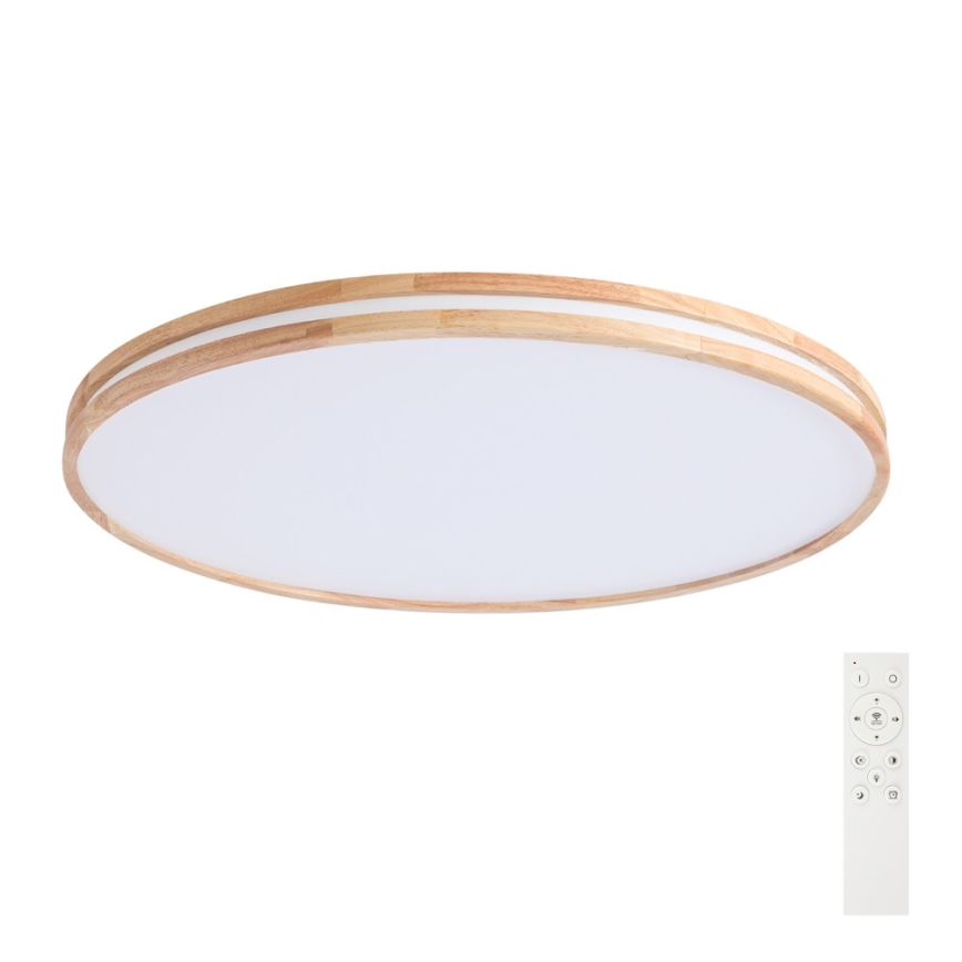 Brilagi - LED prigušivo stropno svjetlo MOLINA LED/128W/230V 3000-6000K hrast Ø 100 cm + daljinski upravljač