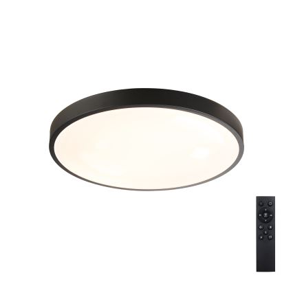 Brilagi - Stropno LED svjetlo s mogućnošću prigušivanja GLASS POOL DOUBLE LED/48W/230V 3000-6000K 40 cm crne boje + daljinski upravljač