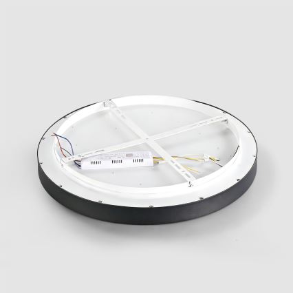 Brilagi - Stropno LED svjetlo s mogućnošću prigušivanja GLASS POOL DOUBLE LED/48W/230V 3000-6000K 40 cm crne boje + daljinski upravljač
