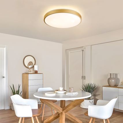 Brilagi - LED stropno svjetlo s mogućnošću prigušivanja GLASS POOL DOUBLE LED/60W/230V 3000-6000K 50 cm zlatno + daljinski upravljač