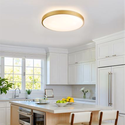 Brilagi - LED stropno svjetlo s mogućnošću prigušivanja GLASS POOL DOUBLE LED/60W/230V 3000-6000K 50 cm zlatno + daljinski upravljač