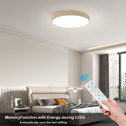 Brilagi - LED stropno svjetlo s prigušivanjem POOL SMART LED/100W/230V 3000-6000K 80 cm bež Wi-Fi Tuya + daljinski upravljač