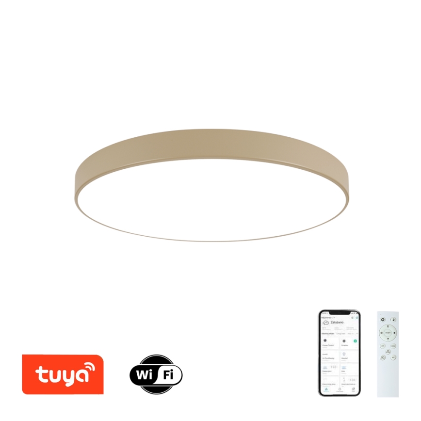Brilagi - LED stropno svjetlo s prigušivanjem POOL SMART LED/100W/230V 3000-6000K 80 cm bež Wi-Fi Tuya + daljinski upravljač