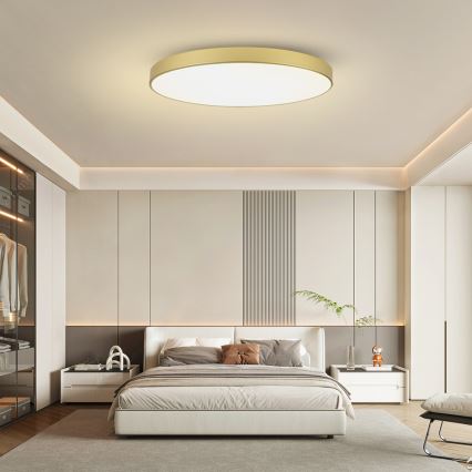 Brilagi - LED stropna svjetiljka s mogućnošću prigušivanja POOL SMART LED/180W/230V 3000-6000K 120 cm zlatna Wi-Fi Tuya + daljinsko upravljanje