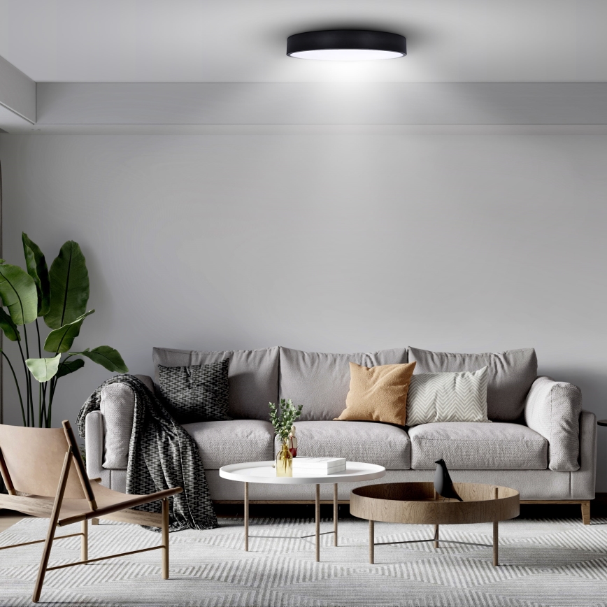 Brilagi - Prigušivo LED stropno svjetlo POOL SMART LED/48W/230V 40 cm 3000-6000K Wi-Fi Tuya + daljinsko upravljanje crna