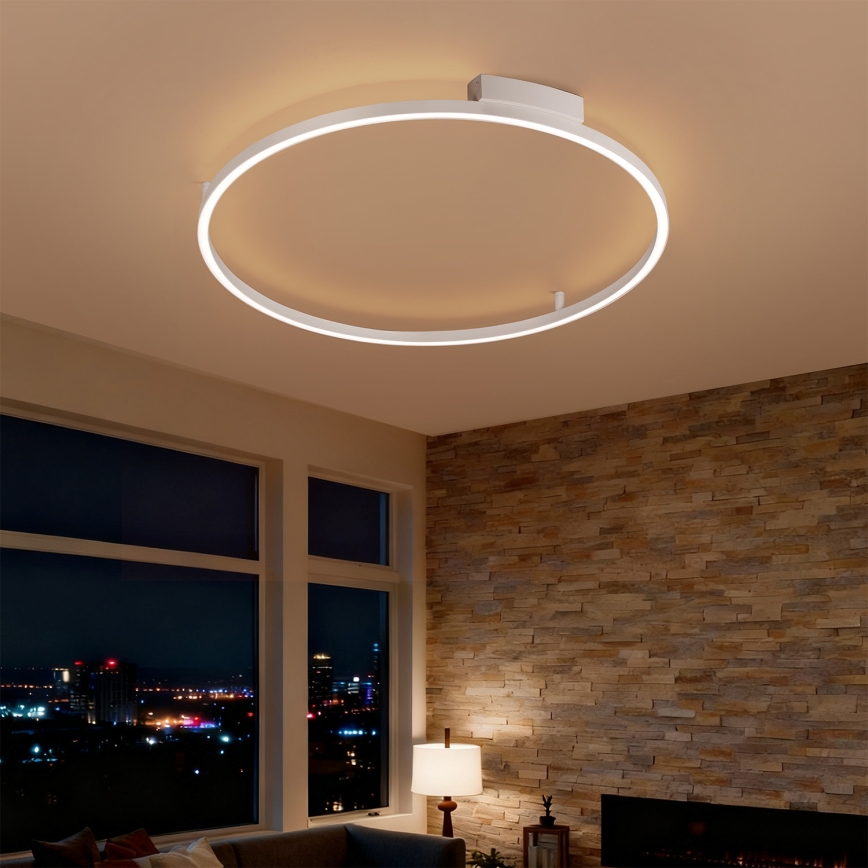 Brilagi - Prigušivo LED stropno svjetlo PORTOFINO LED/60W/230V 3000-6000K promjer 80 cm bijelo + daljinski upravljač